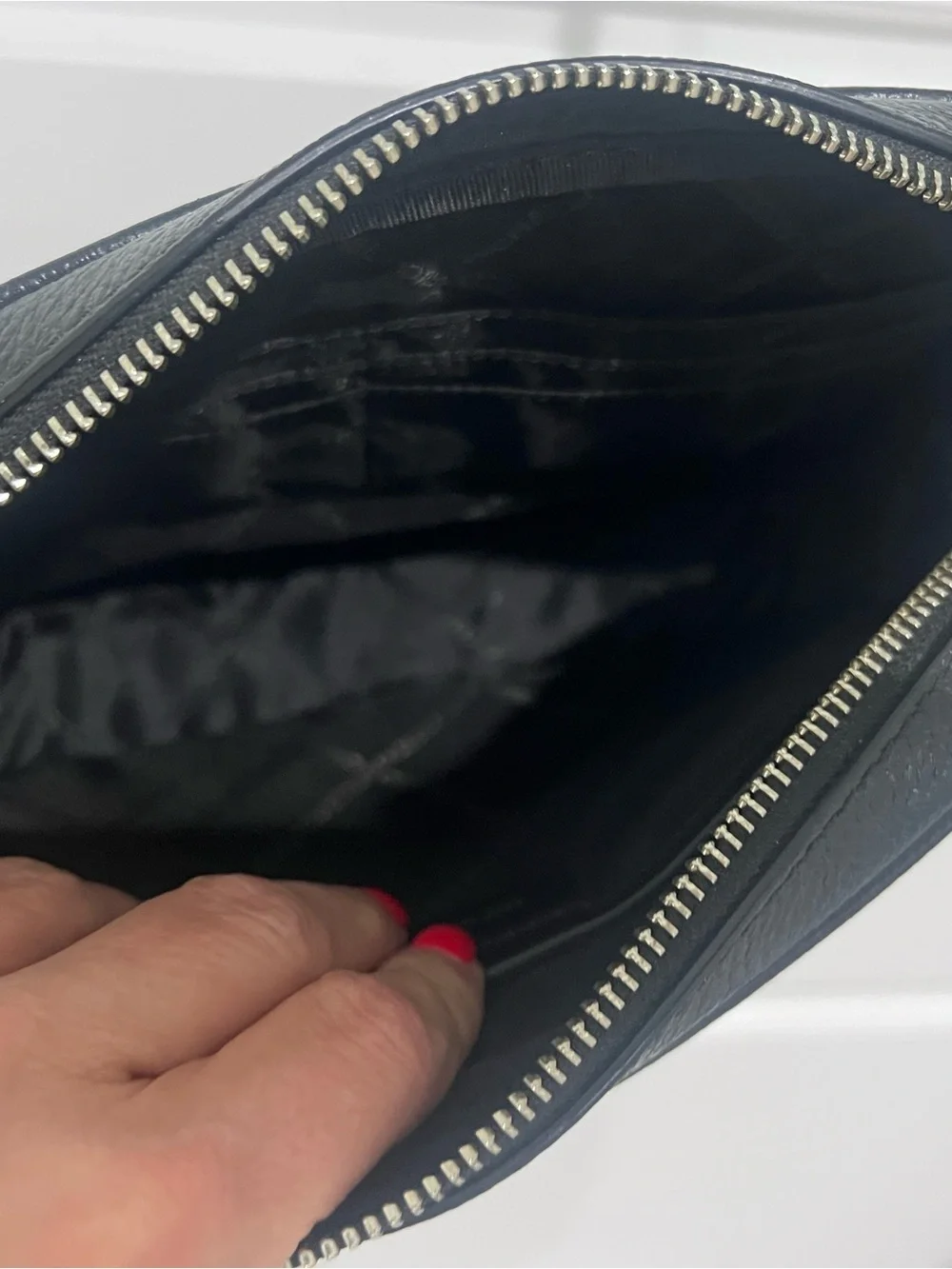 Michael Kors Black Pebbled Leather Camera Bag